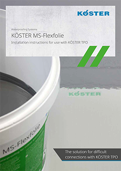 K&Ouml;STER MS-Flexfolie Installation instructions for use with K&Ouml;STER TPO